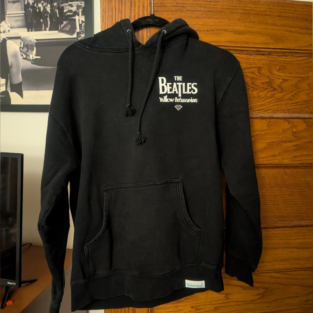 RARE Diamond Supply The Beatles x Yellow Submarine drawstring hoodie